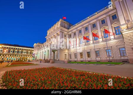 Mariinsky Palast in der Altstadt von St. Petersburg Russland Stockfoto