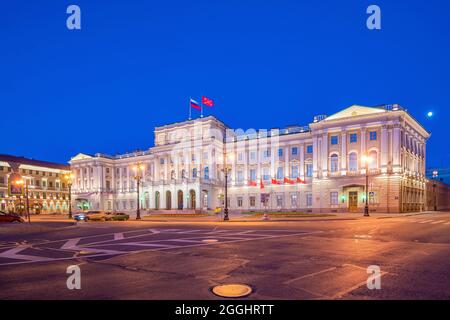 Mariinsky Palast in der Altstadt von St. Petersburg Russland Stockfoto