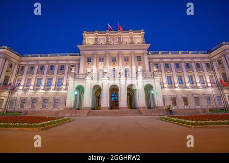 Mariinsky Palast in der Altstadt von St. Petersburg Russland Stockfoto