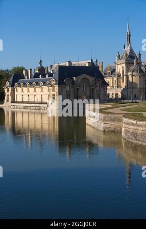 FRANKREICH. OISE (60) NONETTE TAL. SCHLOSS CHANTILLY, SEIT 1960 KLASSIFIZIERT. MIT AUSNAHME DER "KLEINEN BURG", ERBAUT IM SECHZEHNTEN JAHRHUNDERT Stockfoto