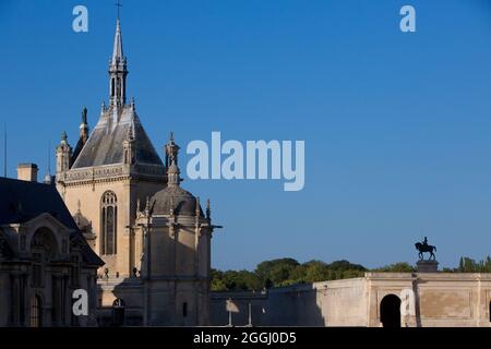 FRANKREICH. OISE (60) NONETTE TAL. SCHLOSS CHANTILLY, SEIT 1960 KLASSIFIZIERT. MIT AUSNAHME DER "KLEINEN BURG", ERBAUT IM SECHZEHNTEN JAHRHUNDERT Stockfoto