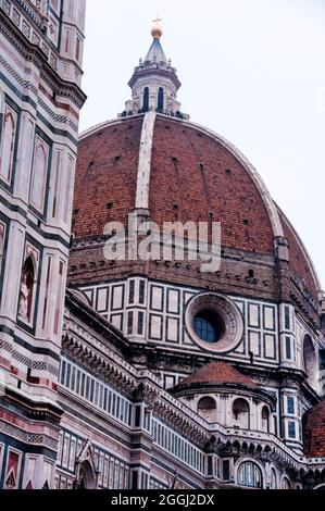 Brunelleschis Kuppel und Kuppel in Florenz, Italien. Stockfoto