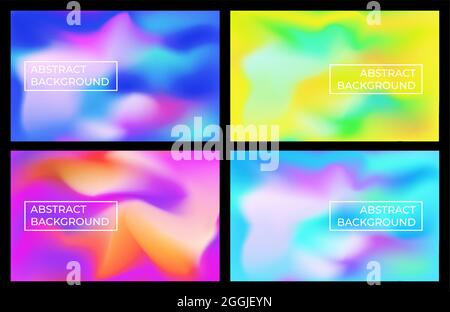 Abstrakter Hintergrund mit hellen Neonfarben Stock Vektor
