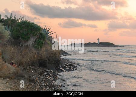 Licosa Island, Cilento Stockfoto