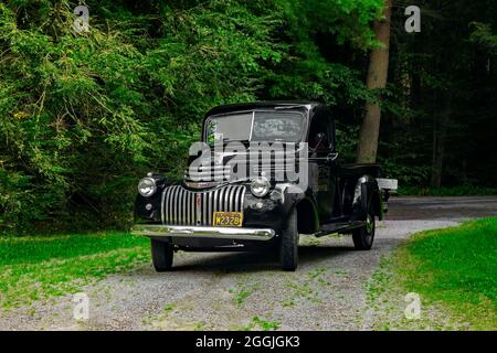 Ein 1941 vor dem Zweiten Weltkrieg restaurierter Chevrolet 1/2-Tonnen-Pick-up-Truck Stockfoto