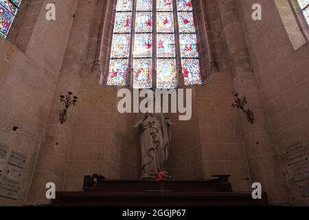 Kirche saint-ferreol in saint-fargeau (frankreich) Stockfoto