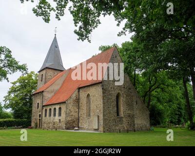 Alte St. Alexander Kirche, Wallenhorst, Osnabrücker Land, Niedersachsen, Deutschland Stockfoto