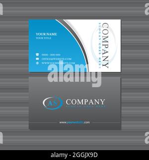 Universal Visitenkarte Vorlage mit Logo Stock Vektor