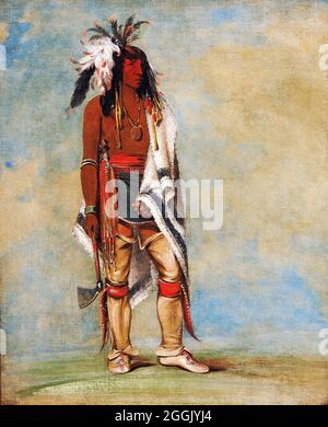 Not-to-Way, A Chief von George Catlin (1796-1872), Öl auf Leinwand, 1835-36 Stockfoto