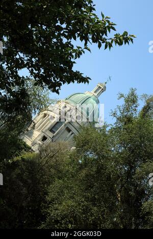 Die Ashton Memorial Torheit (entworfen von John Belcher) in Williamson Park, Lancaster, Lancashire, England, Großbritannien Stockfoto