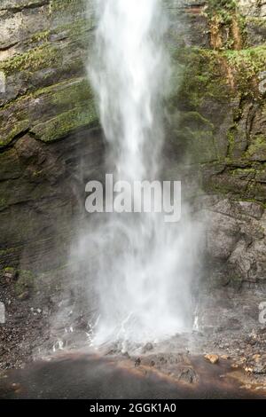 Catarata de Gocta - einer der höchsten Wasserfälle der Welt, dem Norden Perus. Stockfoto