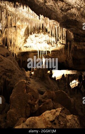 Tropfsteinhöhle Cuevas del DRAC, Drachenhöhle, Porto Christo, Mallorca, Spanien Stockfoto