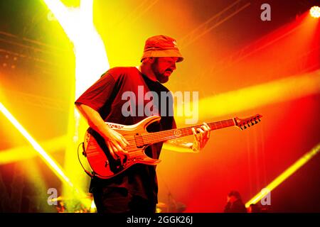 Cremona Italien 29. August 2021 - die ukrainische Heavy Metal Band Jinjer spielt ein Live-Konzert im Luppolo Rock © Andrea Ripamonti / Alamy Stockfoto