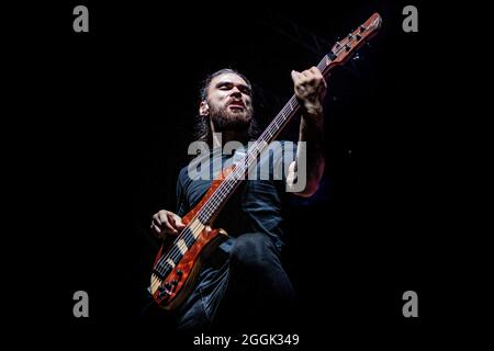 Cremona Italien 29. August 2021 - die ukrainische Heavy Metal Band Jinjer spielt ein Live-Konzert im Luppolo Rock © Andrea Ripamonti / Alamy Stockfoto