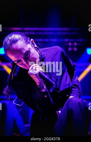 Cremona Italien 29. August 2021 die ukrainische Heavy-Metal-Band Jinjer spielt Live-Konzert im Luppolo Rock - Tatiana Shmayluk © Andrea Ripamonti / Alamy Stockfoto