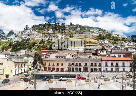 El Panecillo Hill in Quito, Ecuador Stockfoto