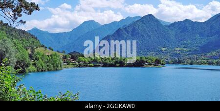 Der Idrosee ist einer der norditalienischen Seen, Italien, Lombardei, Region Idrosee Stockfoto