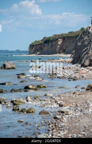 Deutschland, Mecklenburg-Vorpommern, Greaves, Steilküste im Norden der Insel Hiddensee, Ostsee Stockfoto