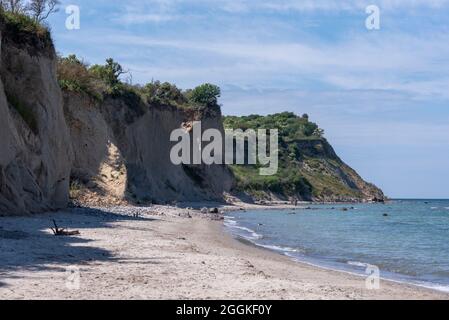 Deutschland, Mecklenburg-Vorpommern, Greaves, Steilküste im Norden der Insel Hiddensee, Ostsee Stockfoto