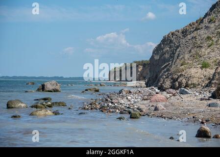 Deutschland, Mecklenburg-Vorpommern, Greaves, Steilküste im Norden der Insel Hiddensee, Ostsee Stockfoto