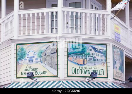 Altstadthaus-Fassade, Key West, Florida, USA Stockfoto