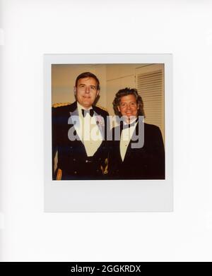 Polaroid-Momentaufnahme im Retro-Stil des 20. Jahrhunderts, USA Stockfoto