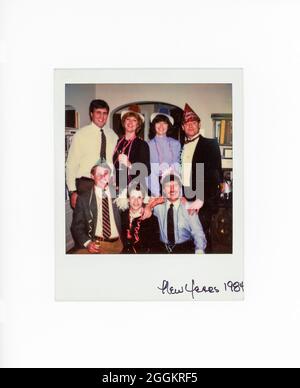 Polaroid-Momentaufnahme im Retro-Stil des 20. Jahrhunderts, USA Stockfoto