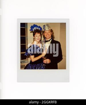 Polaroid-Momentaufnahme im Retro-Stil des 20. Jahrhunderts, USA Stockfoto