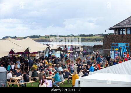 Das Fringe by the Sea Festival in North Berwick Stockfoto