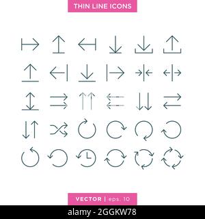 Set von Pfeil Symbol Vektor Stock Illustration Design-Vorlage. Editierbarer Vektor EPS 10. Stock Vektor