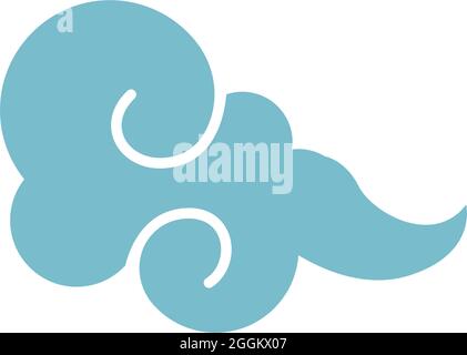 Wind Symbol Logo Design Vorlage Vektor Illustration Stock Vektor
