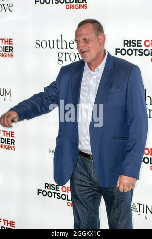 Craig Fairbrass kommt zur Premiere von „Rise of the Footsoldier Origins“ im Cineworld Leicester, 2021-09-01, London, Großbritannien. Stockfoto