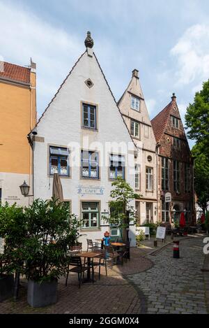 Deutschland, Bremen, historisches Handwerksviertel Schnoor, Schnoorviertel, Freie Hansestadt Bremen Stockfoto