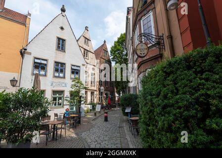 Deutschland, Bremen, historisches Handwerksviertel Schnoor, Schnoorviertel, Freie Hansestadt Bremen Stockfoto