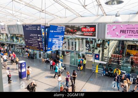 Manchester Piccadilly Bahnhof, ein Hauptbahnhof in Manchester Stockfoto