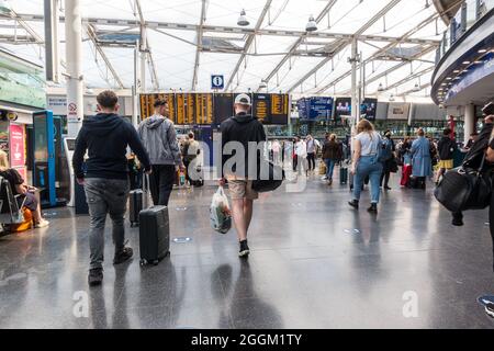 Manchester Piccadilly Bahnhof, ein Hauptbahnhof in Manchester Stockfoto