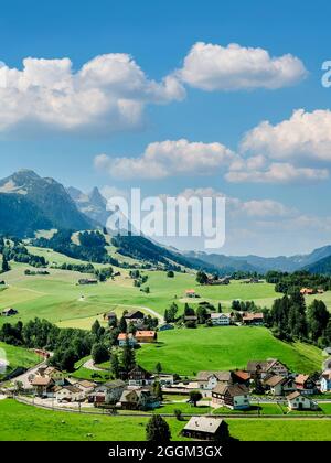 Brülisau, Hohe Kasten, Appenzeller Alpen, Gebirge, Schweiz Stockfoto