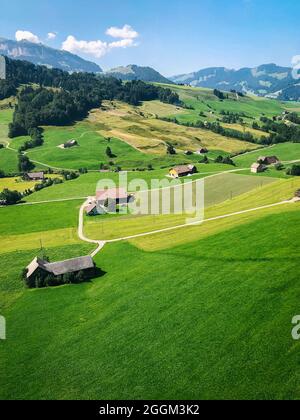 Brülisau, Hohe Kasten, Appenzeller Alpen, Gebirge, Schweiz Stockfoto