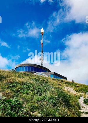 Drehrestaurant, hohe Kasten, Alpen, Appenzell, Berge, Schweiz Stockfoto