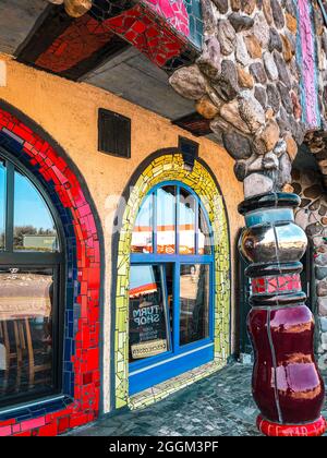 Hundertwasserhaus, Haus, Altenrhein, Bodensee, Architektur, Kunstwerk, Schweiz Stockfoto