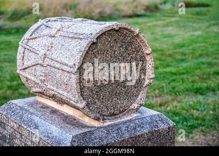 Das 51. Pennsylvania Regiment Monument am Antietam Creek im Antietam National Battlefield in Maryland. Stockfoto