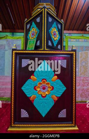 Masjid Sultan Suriansyah ist die älteste Moschee in Süd-Kalimantan. Erbaut vor etwa 300 Jahren unter der Herrschaft von Tuan Guru (1526-1550), der ersten Banj Stockfoto