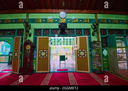 Masjid Sultan Suriansyah ist die älteste Moschee in Süd-Kalimantan. Erbaut vor etwa 300 Jahren unter der Herrschaft von Tuan Guru (1526-1550), der ersten Banj Stockfoto