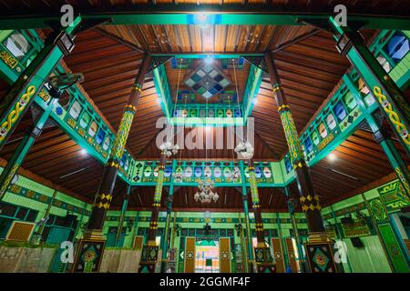 Masjid Sultan Suriansyah ist die älteste Moschee in Süd-Kalimantan. Erbaut vor etwa 300 Jahren unter der Herrschaft von Tuan Guru (1526-1550), der ersten Banj Stockfoto
