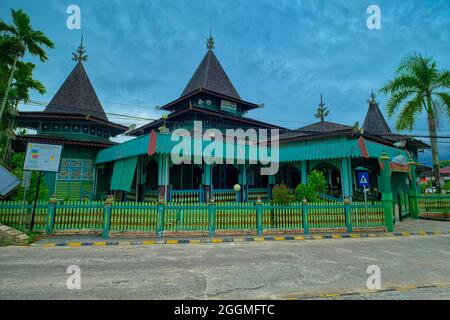 Masjid Sultan Suriansyah ist die älteste Moschee in Süd-Kalimantan. Erbaut vor etwa 300 Jahren unter der Herrschaft von Tuan Guru (1526-1550), der ersten Banj Stockfoto