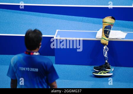 Tokio, Japan. Kredit: MATSUO. September 2021. Allgemeine Ansicht Schwimmen : während der Paralympischen Spiele in Tokio 2020 im Tokyo Aquatics Center in Tokio, Japan. Kredit: MATSUO .K/AFLO SPORT/Alamy Live Nachrichten Stockfoto