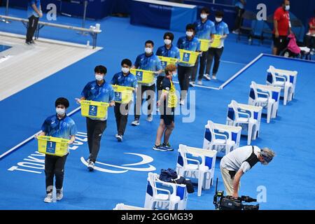 Tokio, Japan. Kredit: MATSUO. September 2021. Allgemeine Ansicht Schwimmen : während der Paralympischen Spiele in Tokio 2020 im Tokyo Aquatics Center in Tokio, Japan. Kredit: MATSUO .K/AFLO SPORT/Alamy Live Nachrichten Stockfoto