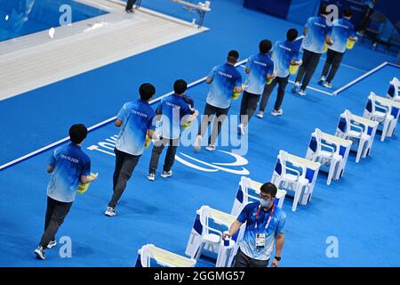 Tokio, Japan. Kredit: MATSUO. September 2021. Allgemeine Ansicht Schwimmen : während der Paralympischen Spiele in Tokio 2020 im Tokyo Aquatics Center in Tokio, Japan. Kredit: MATSUO .K/AFLO SPORT/Alamy Live Nachrichten Stockfoto