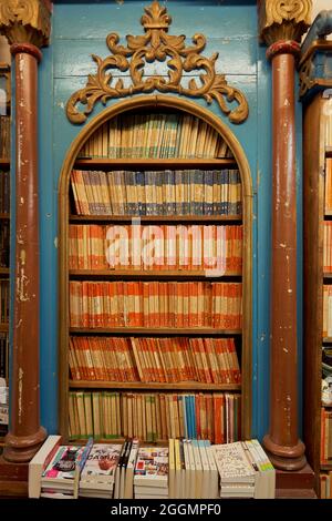 Bücher zum Verkauf in Hay on Wye, Town of Books, Powys, Wales Stockfoto