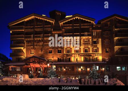 FRANKREICH. SAVOIE (73) SKIGEBIET VAL D'ISERE (HAUTE-TARENTAISE) VANOISE Stockfoto